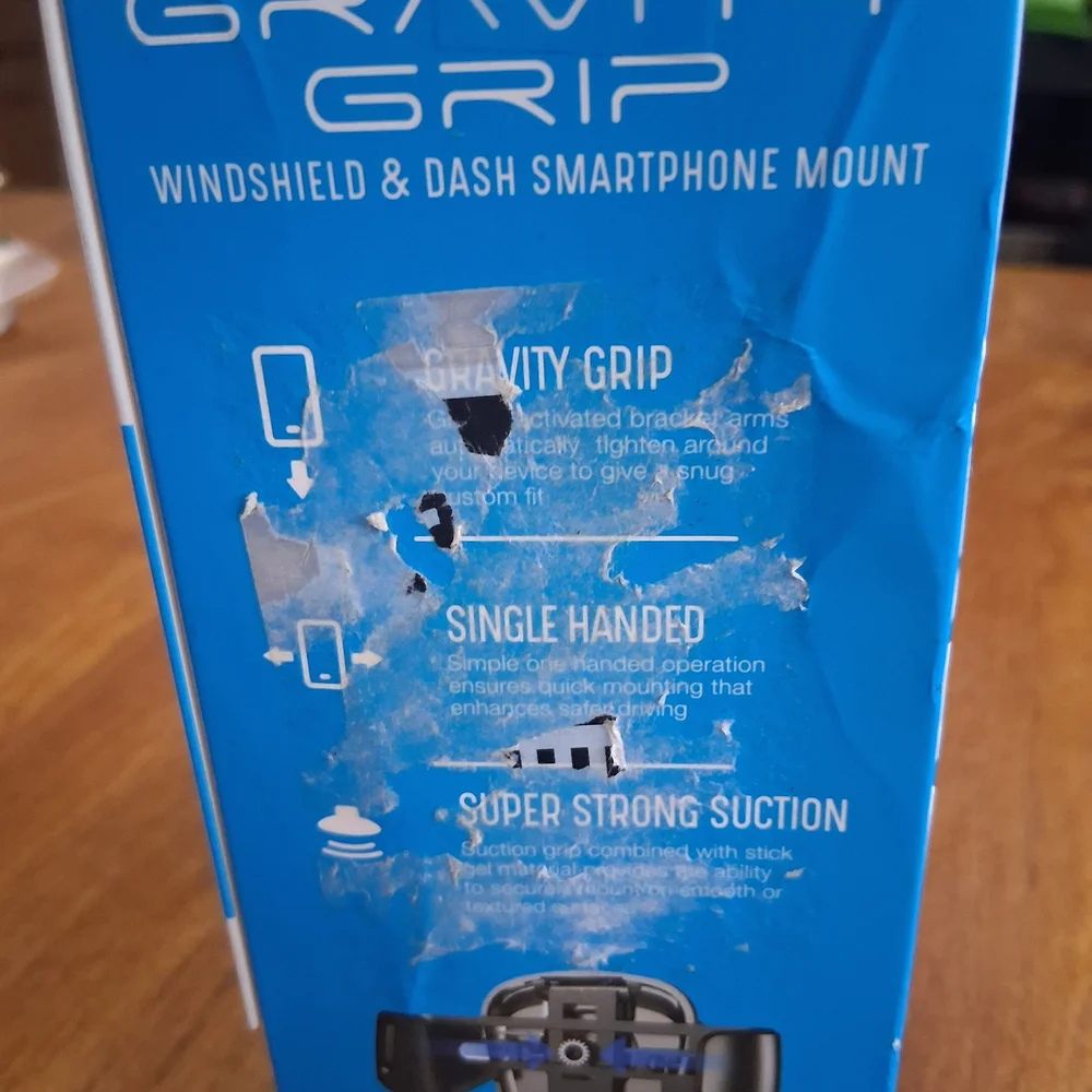 Black Gravity Grip Car Phone Holder